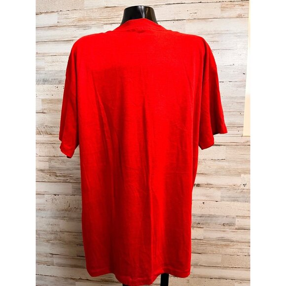 Vintage Utah Rocky Mountains Red T-Shirt XL Signal Made In USA Cotton - Picture 3 of 4